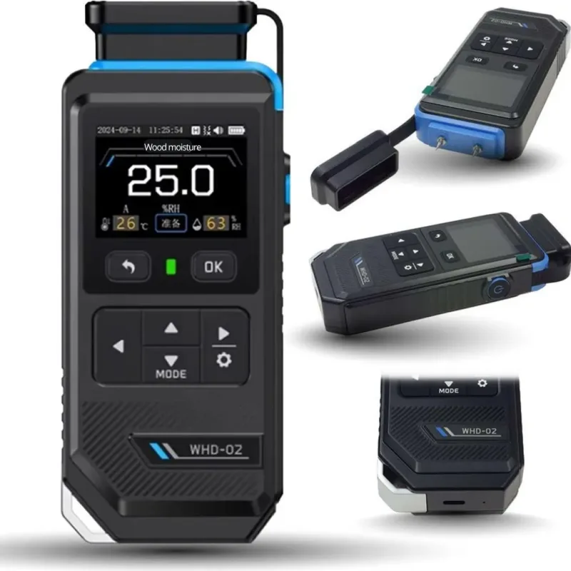 Pin-type moisture meter with colour display, 0.1% to 55% range - Image 3