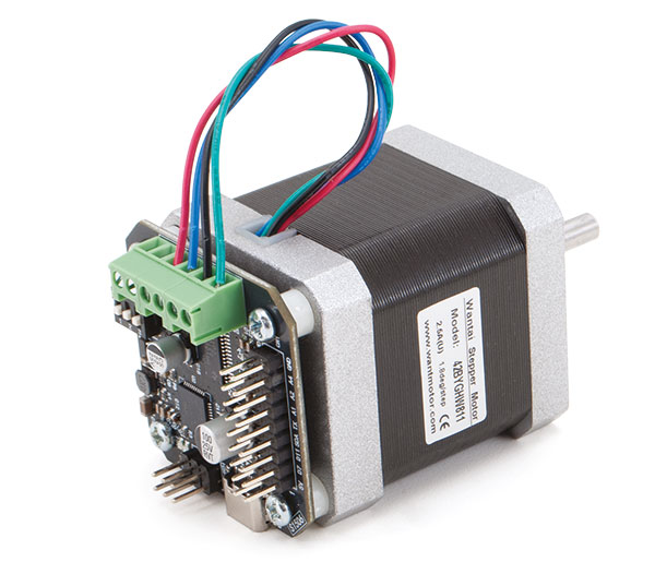 Stepper motor control board with DRV8825 and ATmega32U4 microcontroller