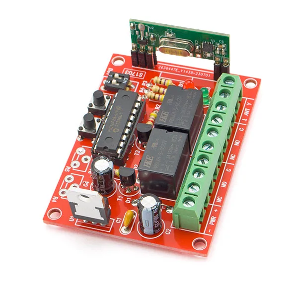 2-Channel 433 MHz Receiver with Self-Learning Coding - Kit - Image 3
