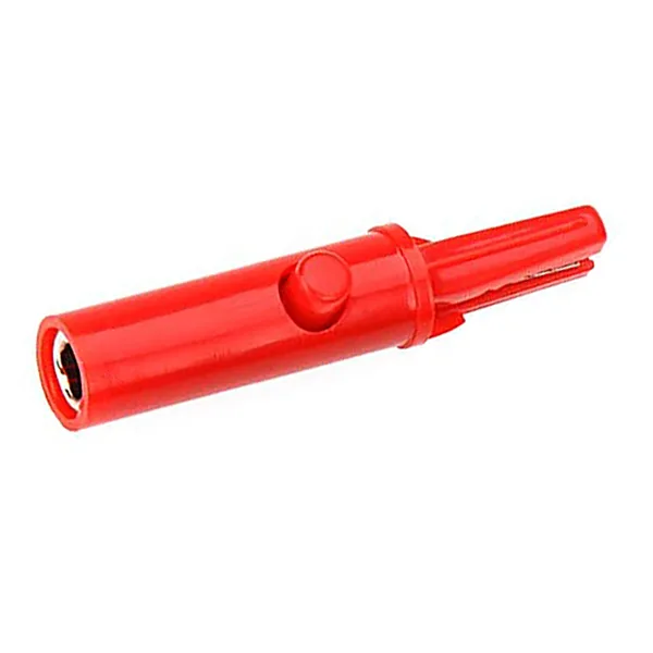 Red crocodile clip to banana connector - Image 1