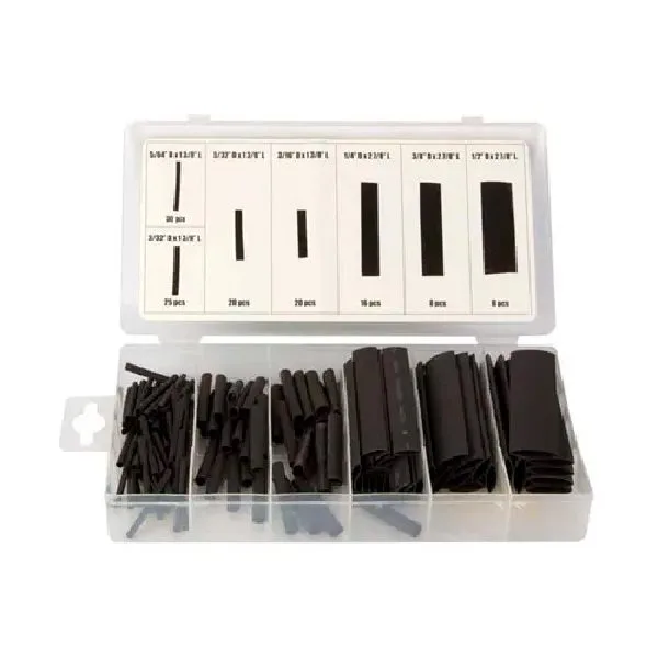Set of 127 Black Heat-Shrink Tubes - Image 1