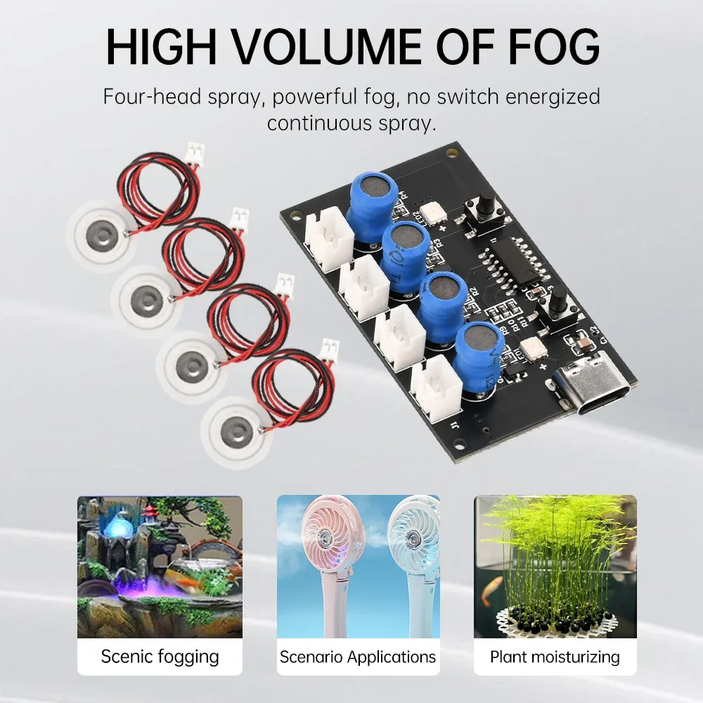 Ultrasonic Humidifier Kit with 4 Heads - Image 3