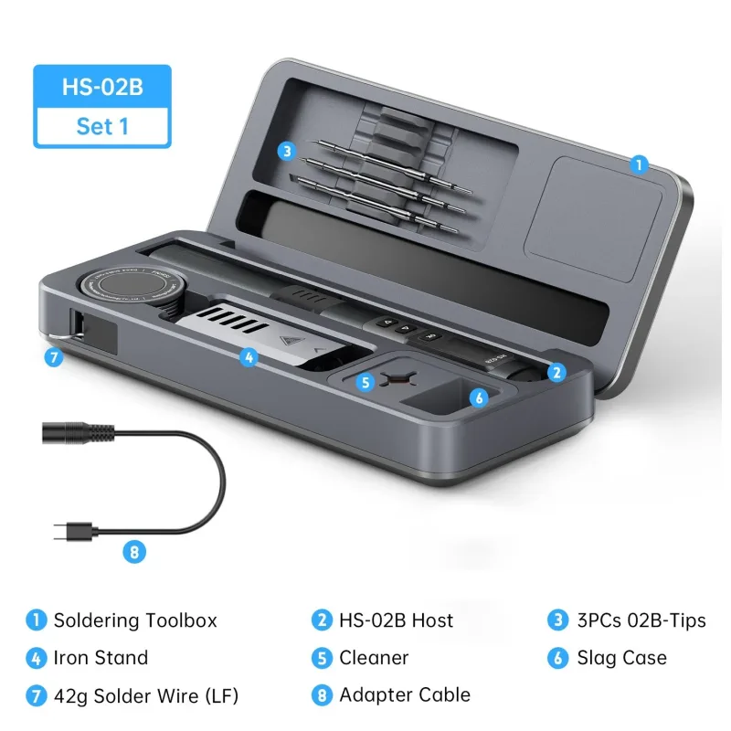 100W USB-C Portable Soldering Iron with IPS Display - Image 5
