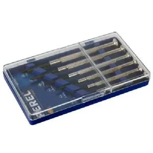 Set of 6 Precision Screwdrivers, Slotted and Phillips
