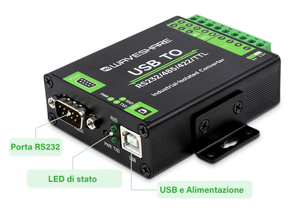 Industrial USB converter with FT232RNL digital isolation – USB to RS232/RS485/RS422/TTL