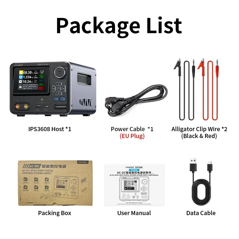 Digital Bench Power Supply 0–36 V / 0–8 A with 2.8″ Color Display - Image 3