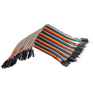 40 coloured male-to-female jumper leads
