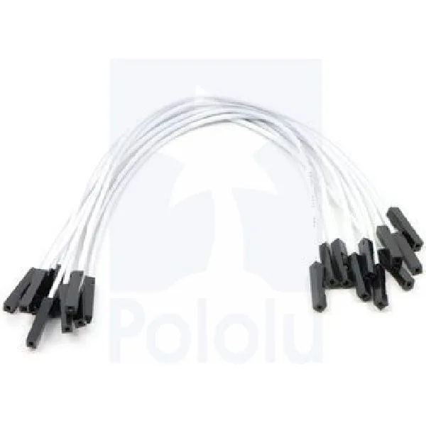 Female-Female Jumper Wires, White - Image 1