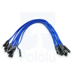 Male-to-Male Jumper Wires, Blue - 10 cm