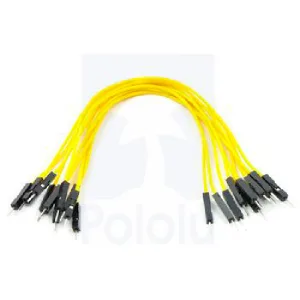 Yellow Male-Male Jumper Wires - 10 cm