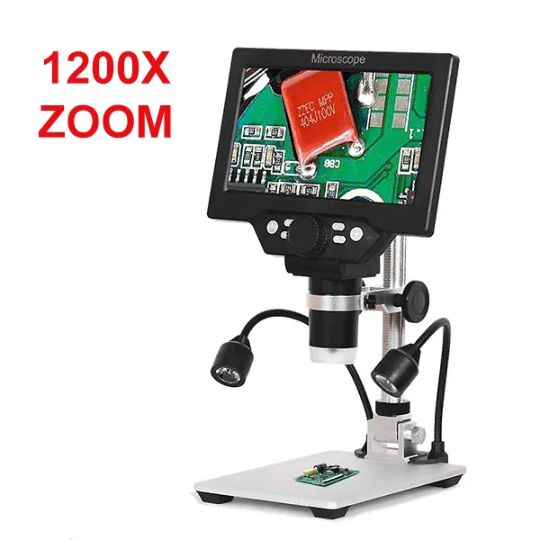 Digital Microscope 1-1200X with 7" Color LCD Monitor - Image 1