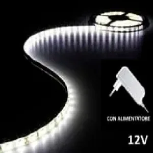 Outdoor Cool White LED Strip with Power Supply - 180 LEDs - 3 m