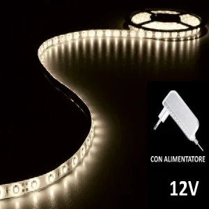 Outdoor warm white LED strip with power supply - 180 LEDs - 3 m