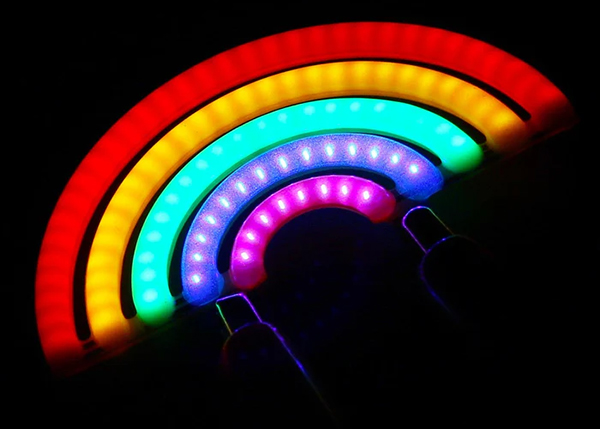 LED COB 3V effetto arcobaleno