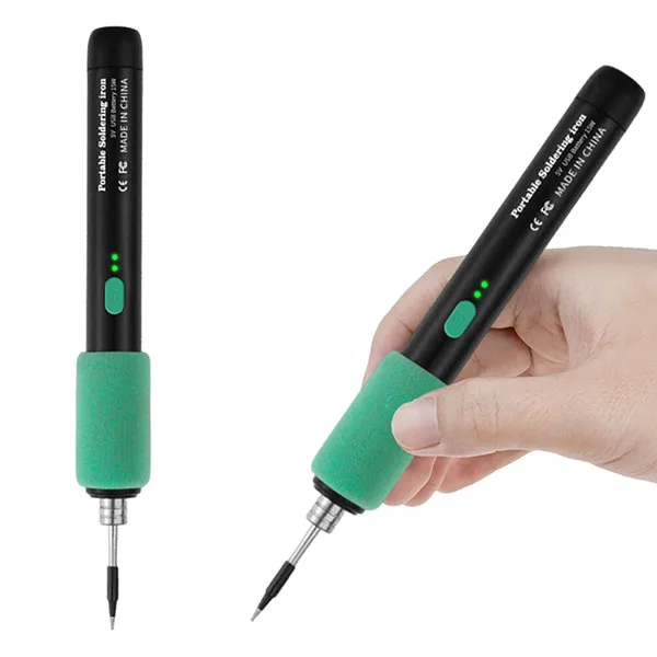 15W USB rechargeable mini soldering iron with accessory kit - Image 3
