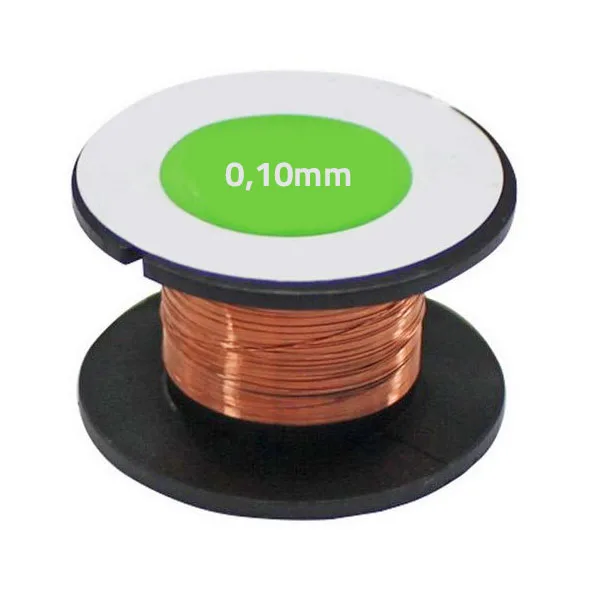 Copper wire spool 0.1 mm diameter - 15 metres - Image 1