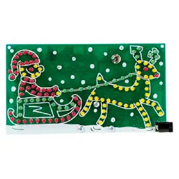 SANTA ON HIS SLEIGH - ASSEMBLED - Image 1