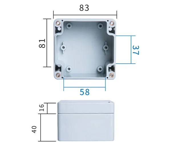 PBOX01 - dimensions