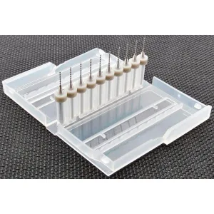 Set of 10 PCB Drill Bits 0.8 mm