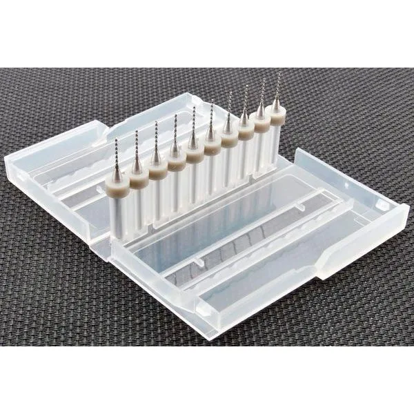 Set of 10 PCB Drill Bits 0.8 mm - Image 1
