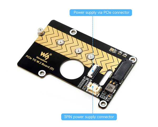 NVMe M.2 SSD adapter module for Raspberry Pi 5