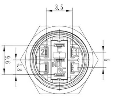 Pulsanti serie deviat - pinout