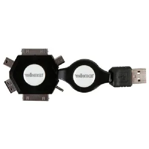 6-in-1 retractable USB cable