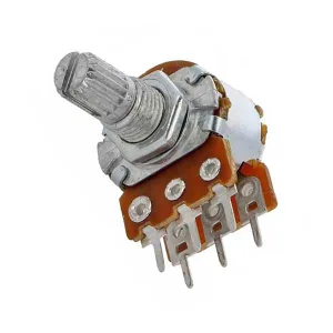 Dual linear potentiometer 100 kohm