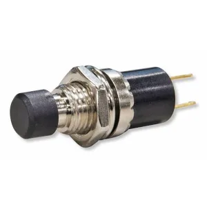Normally Closed Pushbutton 1A Black