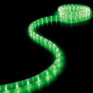 Green LED rope light - 5 metres