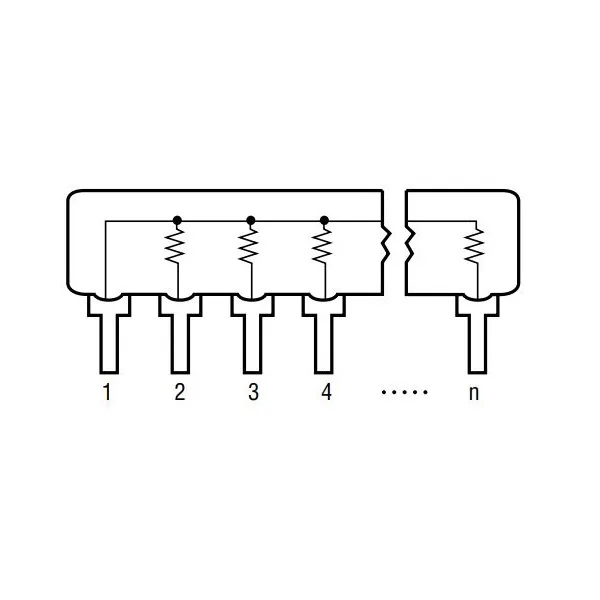 Resistor network 8+1 pin - 1 kohm - Image 3