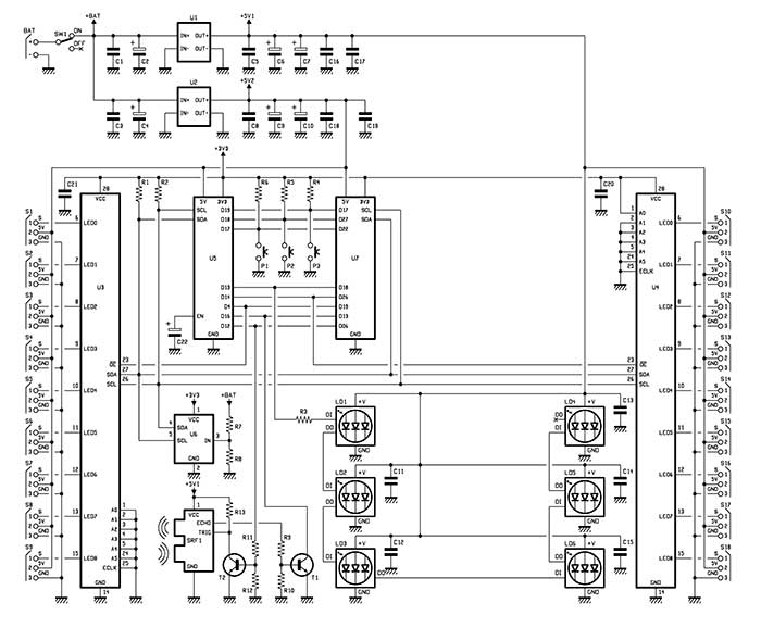 ESP32 development board for 18 servomotors with Wi-Fi and Bluetooth