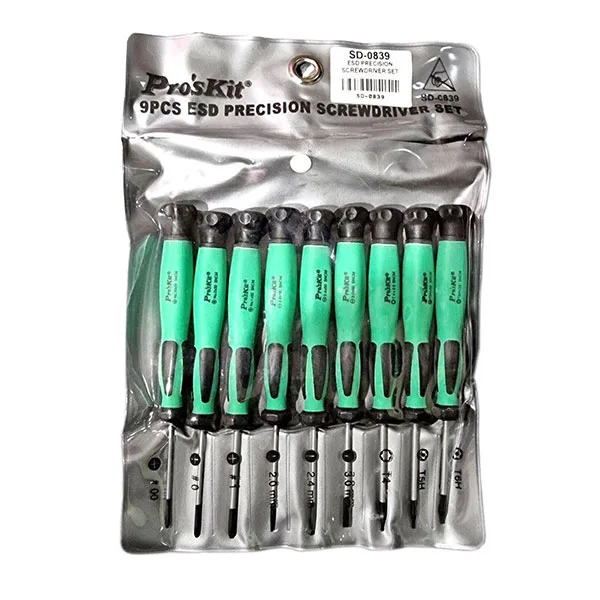 Set of Antistatic Precision Screwdrivers with Blackened Tip - Image 3