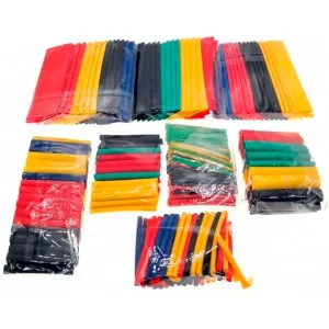 328-piece heat-shrink tubing set, assorted colours and diameters