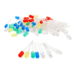 Set of 70 5 mm LEDs, assorted colours