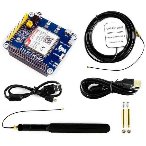 GSM/GPS/GPRS Shield for Raspberry Pi - SIM7600E-H - Image 1
