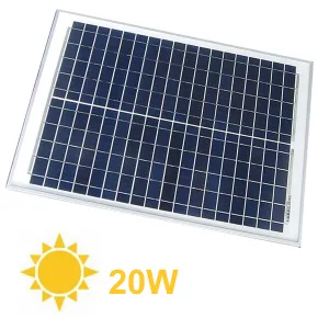 Polycrystalline solar panel 12 V - 20 W