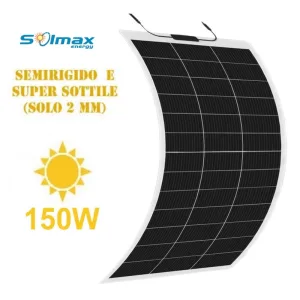 Semi-Rigid Solar Panel 12V-150W - 1280x600x2mm
