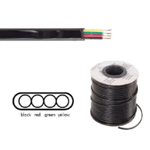 Flat 4-conductor telephone cable - 100 METRES