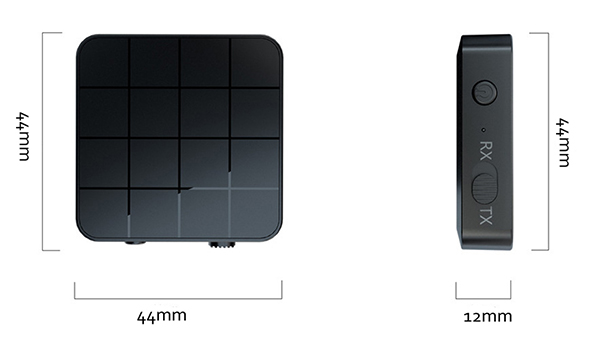 TX-RX bluetooth 5.0 - Dimensions