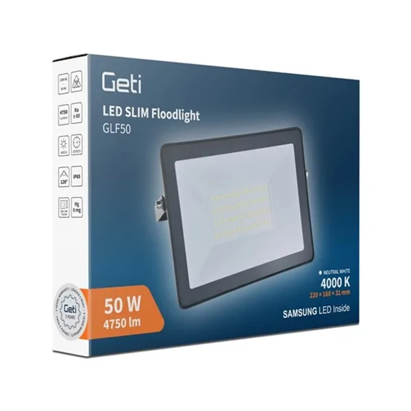 50W Outdoor LED Floodlight, Neutral White, 4750 lumen - Image 6