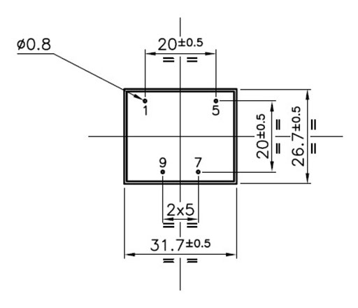 Encapsulated transformer for PCB mounting