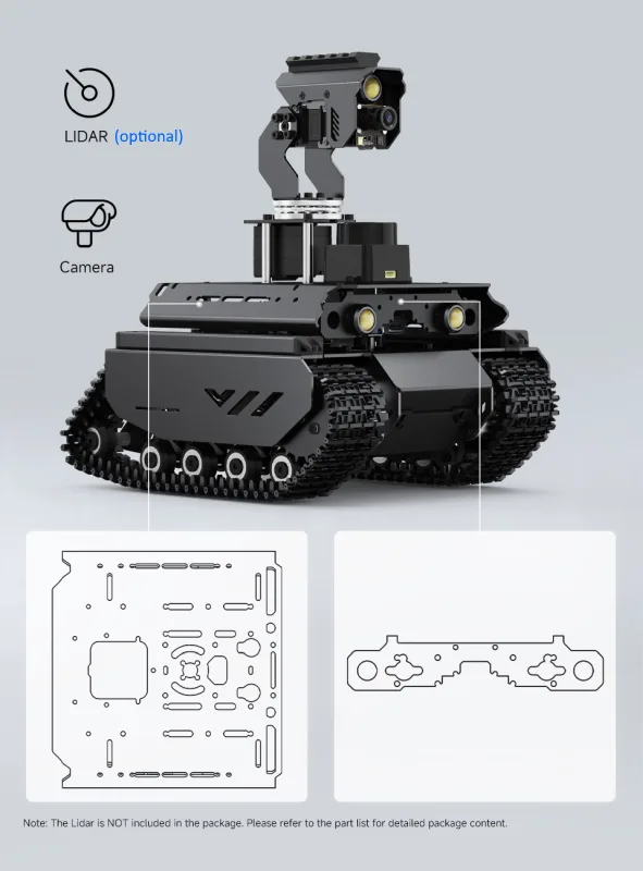 Off-Road Tracked Robot with Dual ESP32 & Raspberry Pi 5 Controller - Image 12
