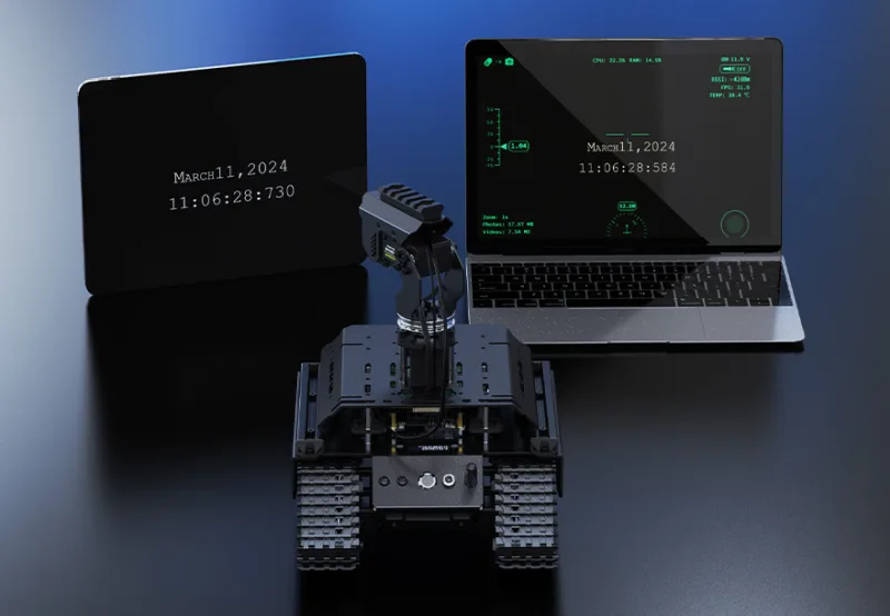 Off-Road Tracked Robot with Dual ESP32 & Raspberry Pi 5 Controller - Image 10