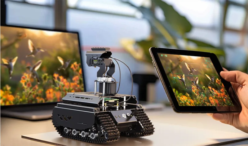Off-Road Tracked Robot with Dual ESP32 & Raspberry Pi 5 Controller - Image 8