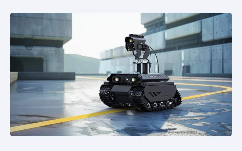 Off-Road Tracked Robot with Dual ESP32 & Raspberry Pi 5 Controller - Image 7