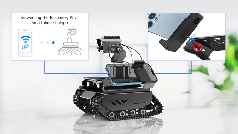 Off-Road Tracked Robot with Dual ESP32 & Raspberry Pi 5 Controller - Image 32