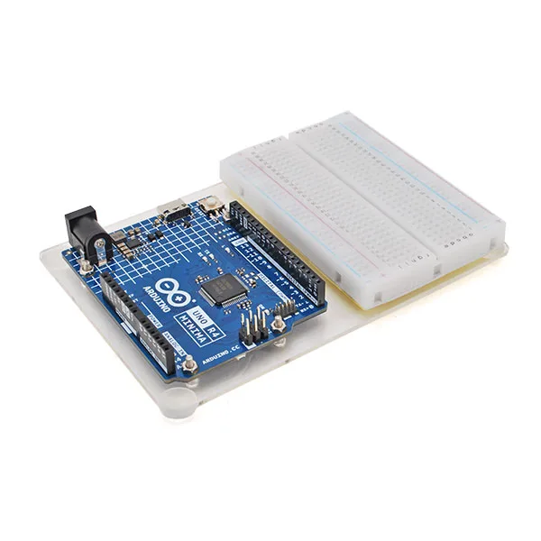 Universal Acrylic Holder for Arduino UNO and 400-Point Breadboard - Image 3