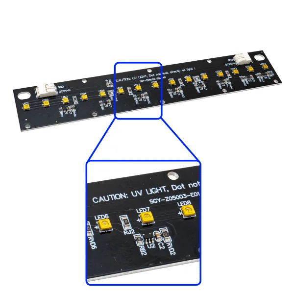Aluminium bar with 15 UVC LEDs - Image 6