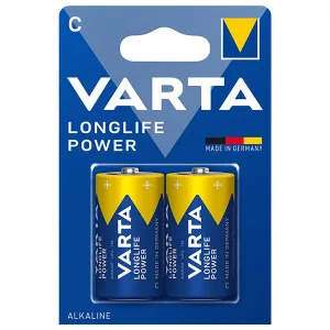 Varta LR14 C Alkaline Batteries - Blister Pack of 2